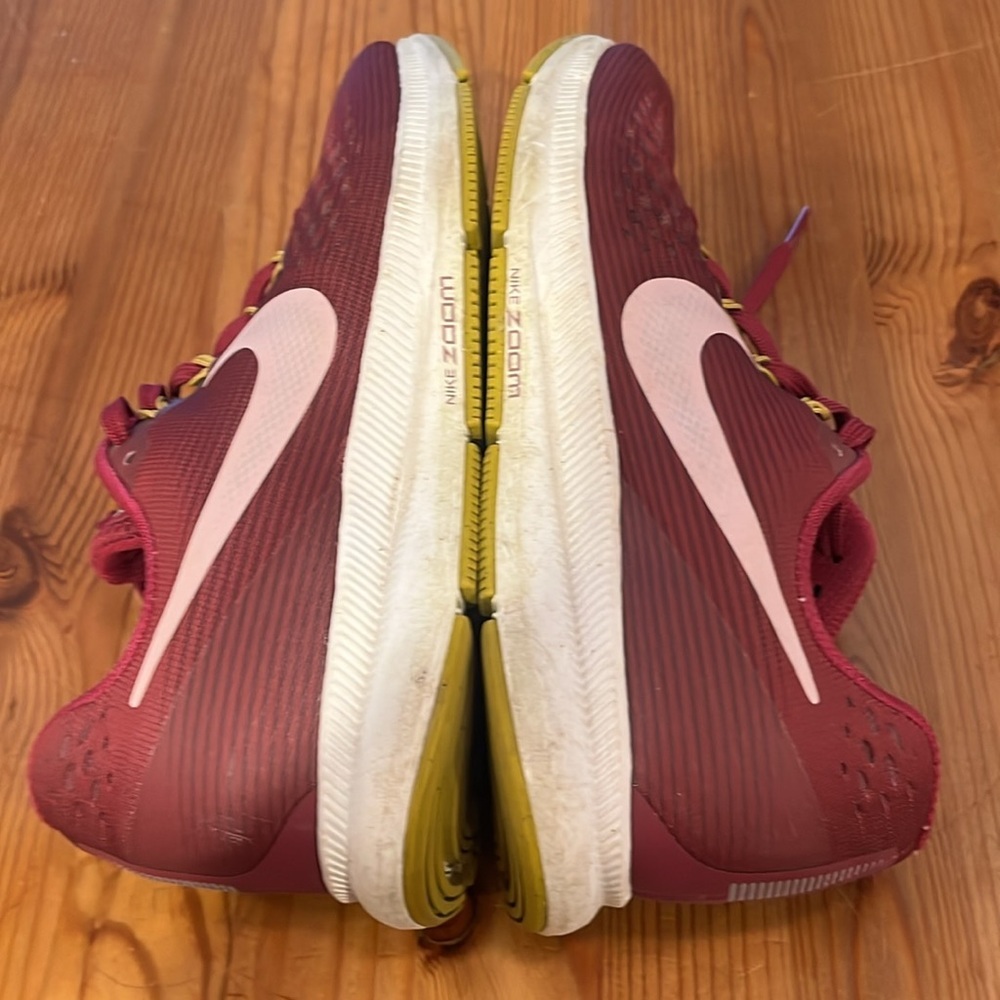 NIKE Zoom Pegasus 34 Women's Purple Burgundy Running Athletic Sneakers Shoes 9 - Picture 11 of 14